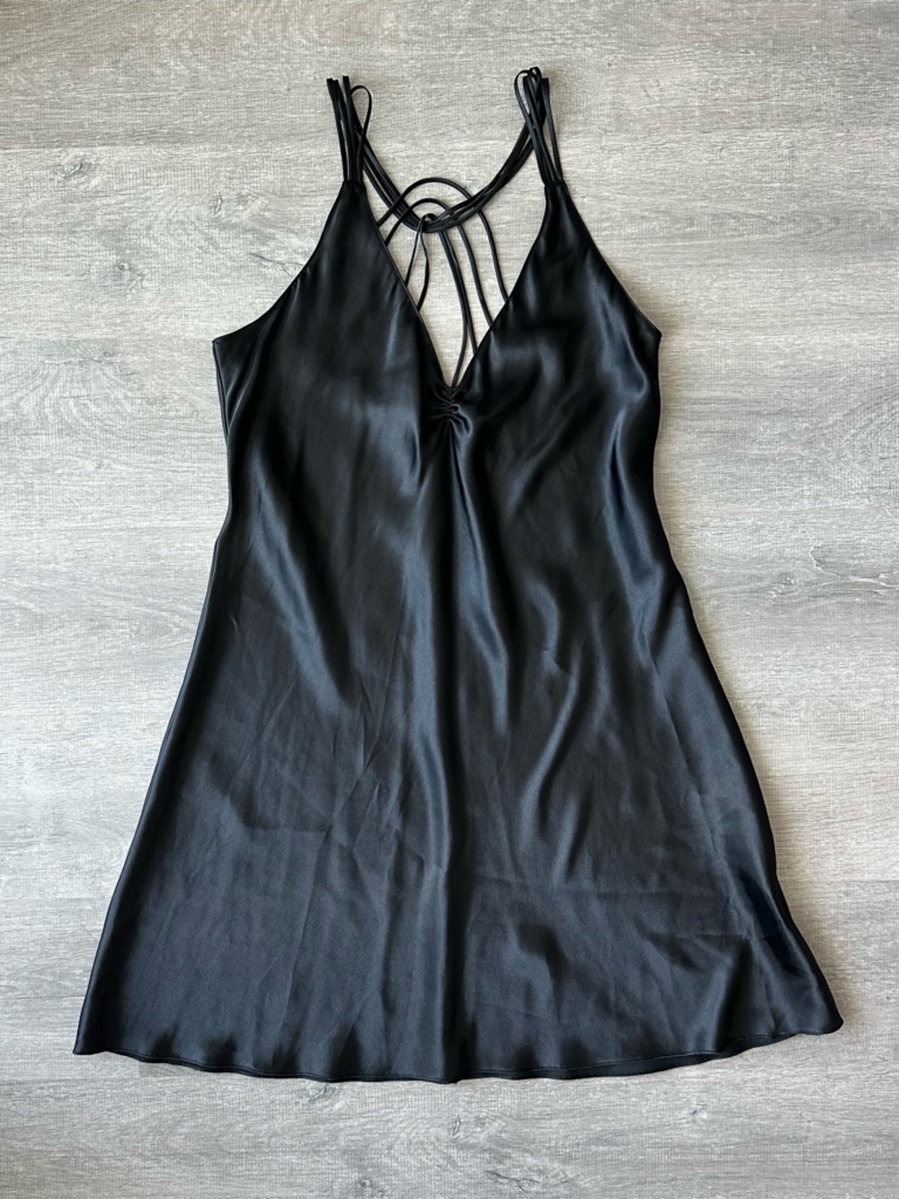 Hunkemöller black satin slip dress
